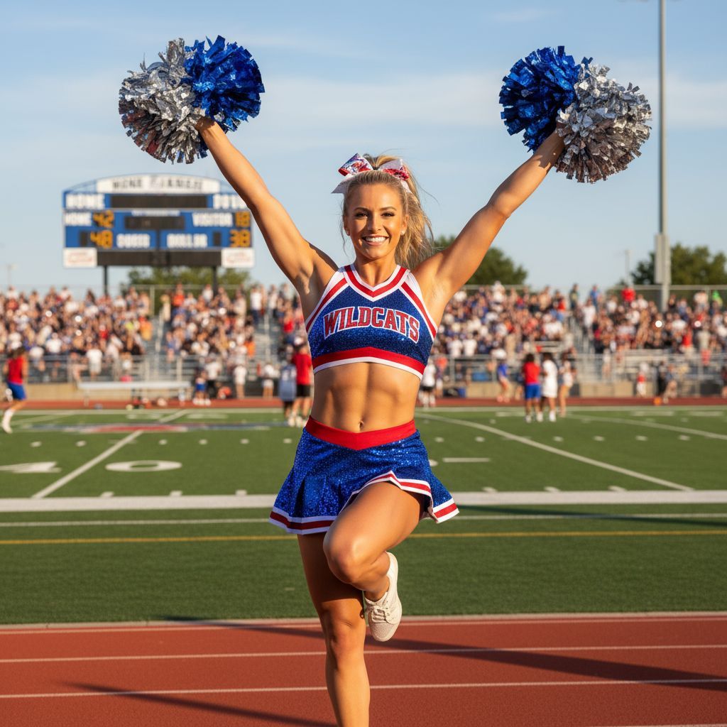 Perky Cheerleader - AI Character