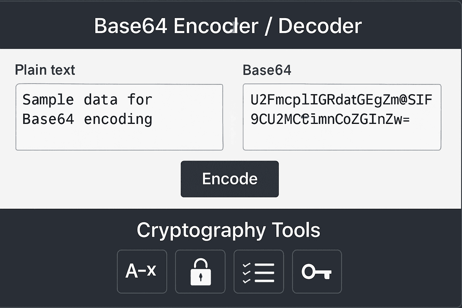 Base64 Encoder/Decoder - free online tool