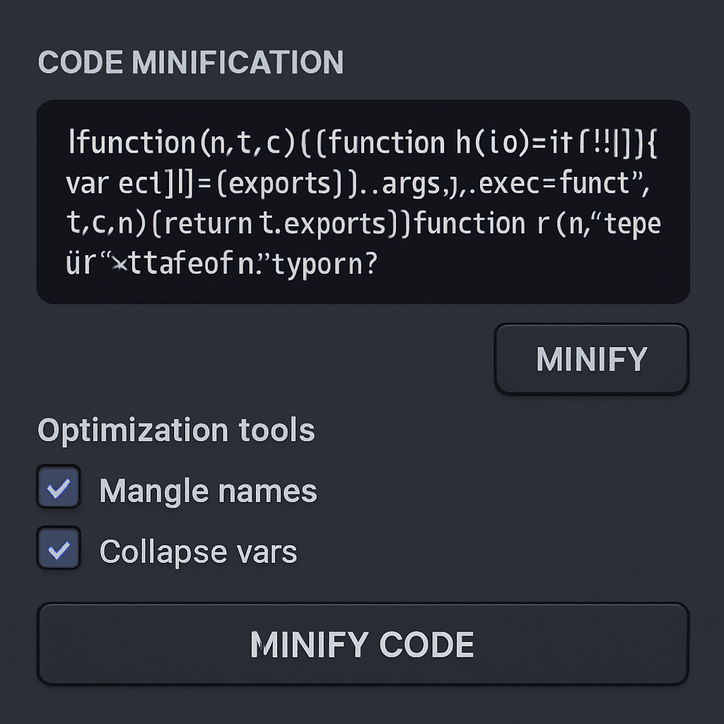 Code Minifier - free online tool